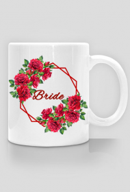 Bride red roses - kubek