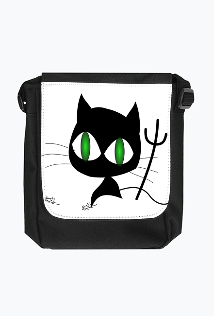 Kot zielone oczy torba na ramię