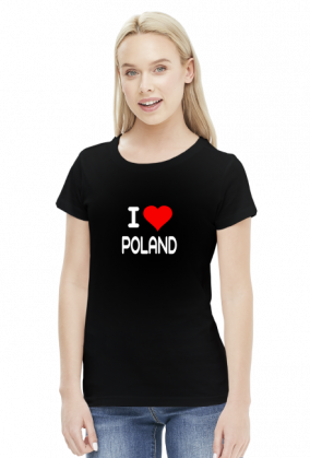 KOSZUKA ILOVE POLAND DAMSKA CZARNA