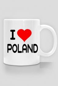 KUBEK ILOVE POLAND BIAŁY