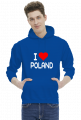 BLUZA Z KAPTUREM ILOVE POLAND MĘSKA CZARNA