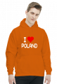 BLUZA Z KAPTUREM ILOVE POLAND MĘSKA CZARNA