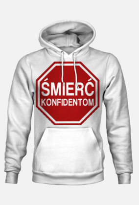 Bluza ŚMIERĆ KONFIDENTOM biała