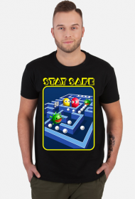 Koszulka Stay Safe - Pac-Man