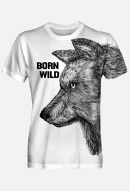 Koszulka męska Full Print BORN WILD