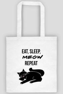 Torba EAT, SLEEP, MEOW, REPEAT