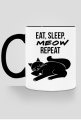 Kubek EAT, SLEEP, MEOW, REPEAT