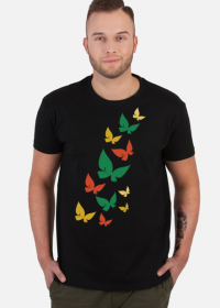 koszulka w latające motyle