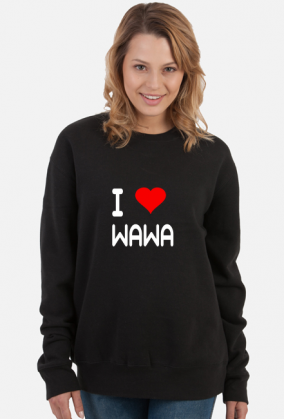 BLUZA I LOVE WAWA DAMSKA