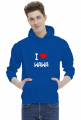 BLUZA Z KAPTUREM I LOVE WAWA MĘSKA