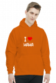 BLUZA Z KAPTUREM I LOVE WAWA MĘSKA