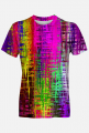 kolorowa koszulka w abstrakcyjne wzory