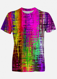 kolorowa koszulka w abstrakcyjne wzory