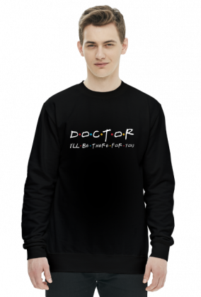 doctor friends black bluza m2