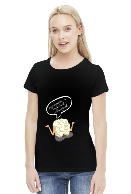 Koszulka damska - Przebywam w wysokich wibracjach