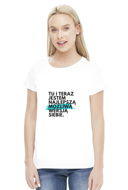 Koszulka damska - Najlepsza możliwa wersja siebie (Blue Edition)