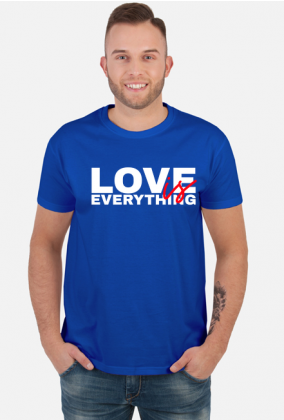 koszulka z nadrukiem love is everything