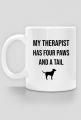 Pies terapeuta - kubek dla psiary