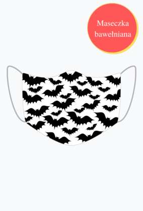 Maseczka w Nietoperze Halloween
