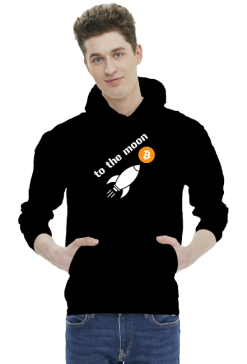 Bluza z kapturem - Bitcoin to the moon