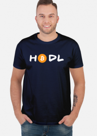 HODL - Bitcoin koszulka - ciemna