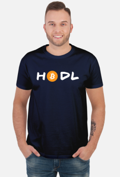 HODL - Bitcoin koszulka - ciemna