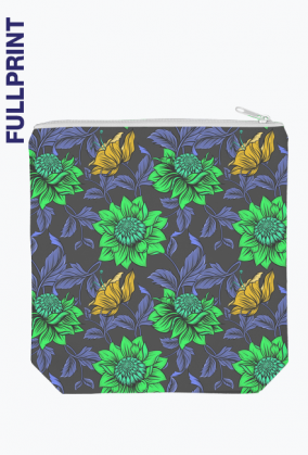 kosmetyczka w kolorowe kwiaty