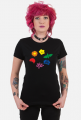 Koszulka T-shirt Kwiaty Tecza lgbt