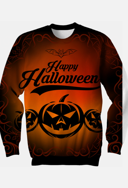 Bluza męska FullPrint Happy Halloween 001