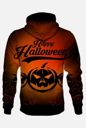 Bluza męska z kapturem FullPrint Happy Halloween 001