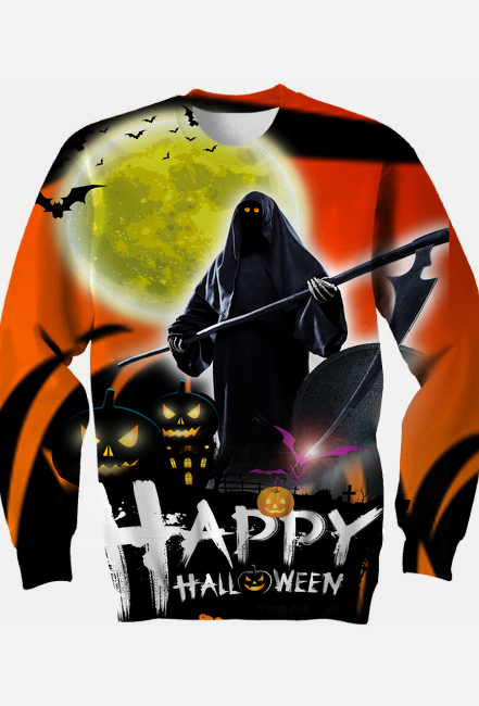 Bluza męska FullPrint Happy Halloween 002