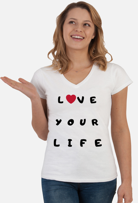 karmelove #1 - Tshirt w serek dla kobiety