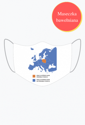 Maseczka dorośli Sasin mapa