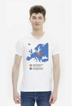 Koszulka męska Sasin mapa