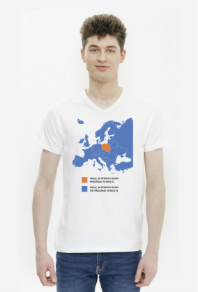 Koszulka męska Sasin mapa