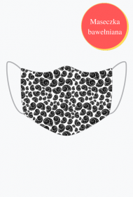 maseczka z nadrukiem w muszelki