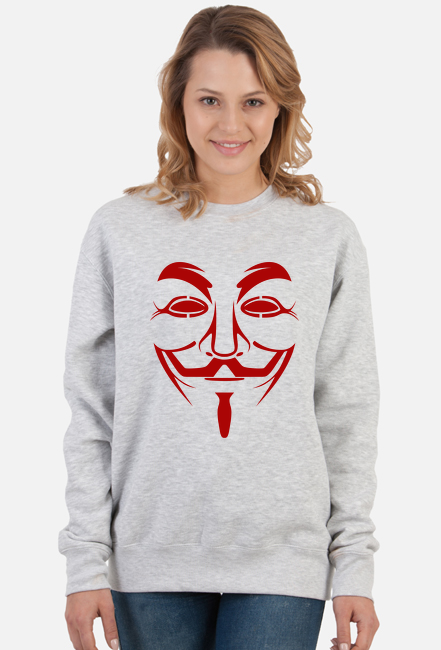 Bluza damska Anonymous maska