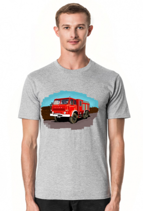 Koszulka ze Starem 266 straż pożarna w drodze.