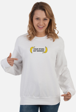 Bluza Your Stara Eat Banana biała