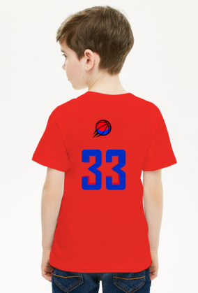 Basketball player RED_BLUE koszulka dziecięca