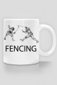 Fencing lineart. Szermierka, floret. Szermierz. Jak zostać szermierzem? Walka mieczem. Trening z szablą. Prezent dla szermierza. HEMA.