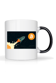 To the moon! (bitcoin) - biały