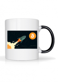 To the moon! (bitcoin) - biały