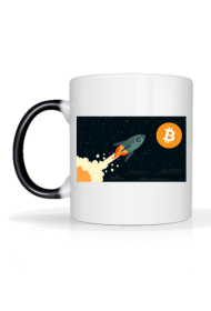 To the moon! (bitcoin) - biały