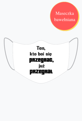 gra o tron - ten, kto boi się - maseczka