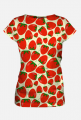 koszulka z nadrukiem w truskawki