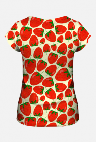 koszulka z nadrukiem w truskawki