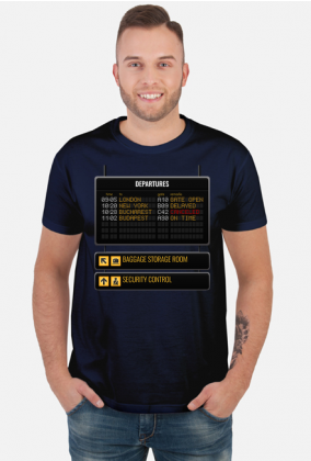 T-Shirt koszulka lotnicza z motywem lotniska