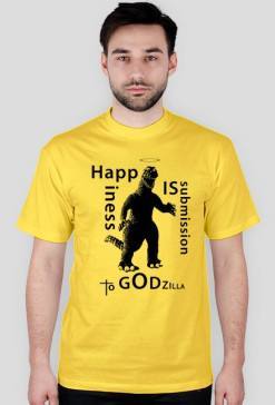 T-shirt Godzilla Happiness for male
