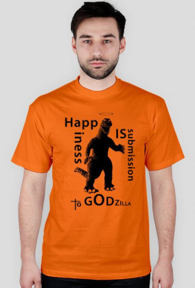 T-shirt Godzilla Happiness for male
